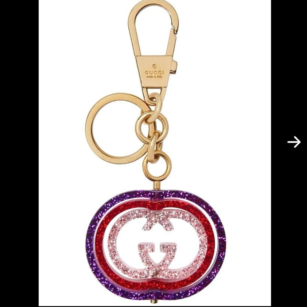 Gucci G Glitter Keychain🔑✨